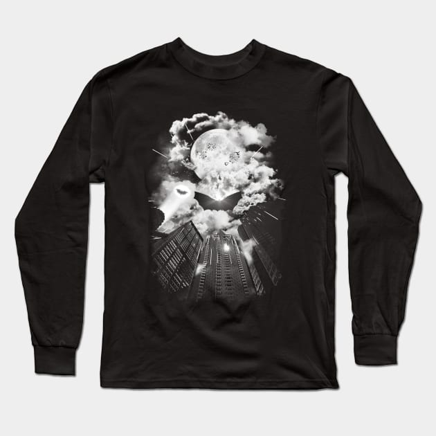 Dark Guardian Long Sleeve T-Shirt by Arinesart